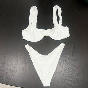 White L space bikini